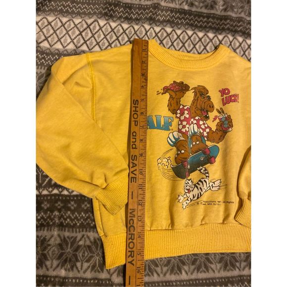 Vintage Youth ALF sweatshirt Alein Productions 1987 Sz 5/6 - Picture 6 of 7